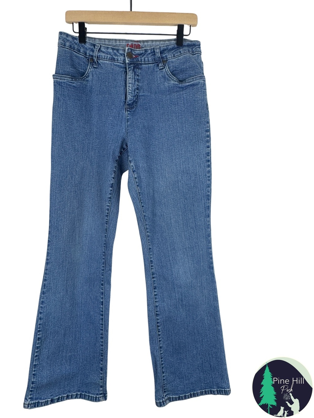 Smith’s Jeans Womens 12 Y2K Bootcut Stretch Blue Denim Embroidered Western